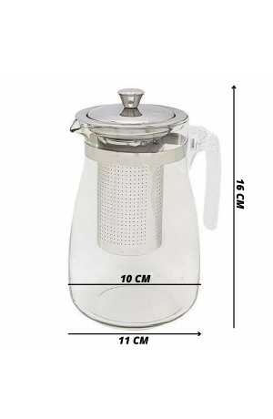 Chaleira de Vidro 900ml com Infusor de Chá