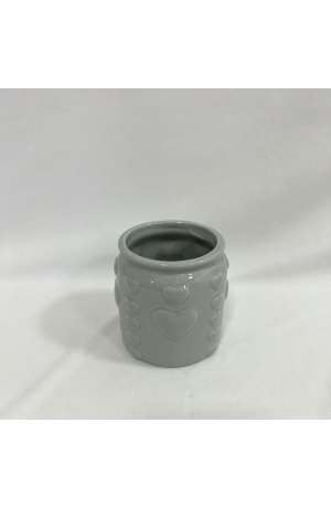 Vaso Cinza Amor M