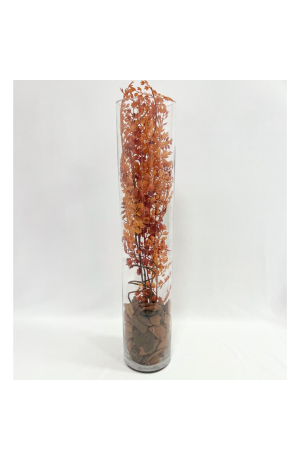 Vaso Tubular de Vidro Trasparente - G