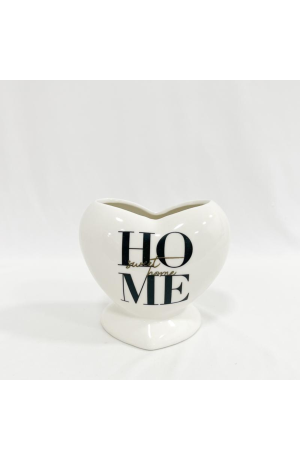 Vaso Coração de Cerâmica - 