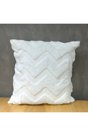 Capa de Almofada Plush Branca