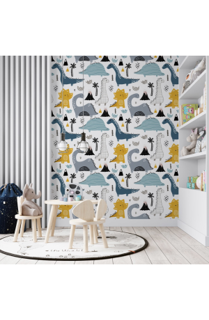 Papel de Parede Infantil Dinossauro Auto Adesivo