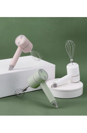 Batedeira Eletrica de Mão Branco com Cabo USB