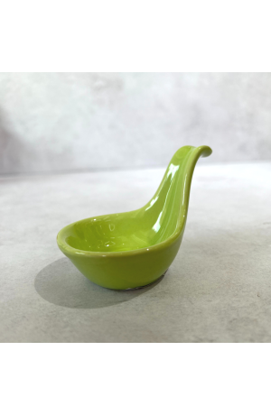 Mini Concha de Cerâmica Verde
