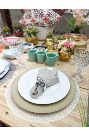 Sousplat Waves Bege 33cm