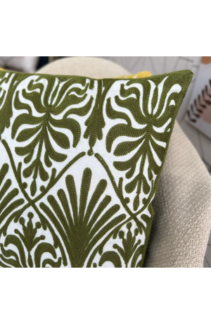 Capa de Almofada Grega Verde - Olimpia