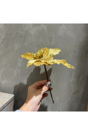 Pick Dourado de Flores Cabo Curto