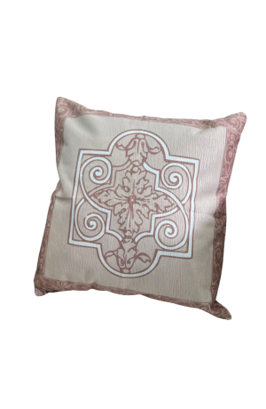 Capa de Almofada Caqui Desenhada Serenity 43x43cm