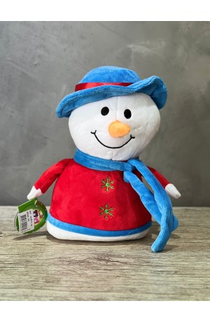 Enfeite  Boneco de Neve  Pelúcia  - P