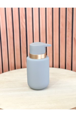 Porta Sabonete Liquido Cinza Fosco