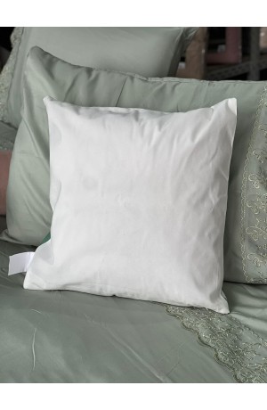 Capa de Almofada Verde e Branca - 42cm x 42cm  Mod 6