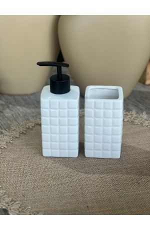 Kit de Banheiro Branco 2 peças