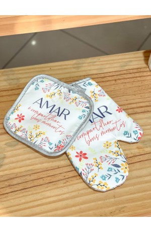 Luva e Suporte Para Cozinha