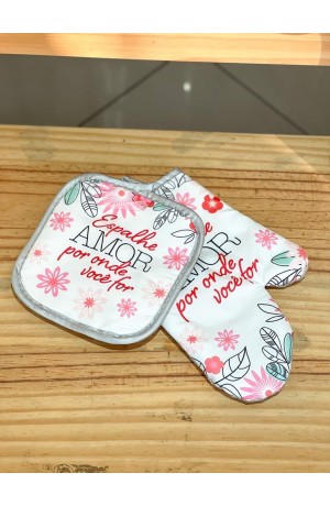 Luva e Suporte Para Cozinha