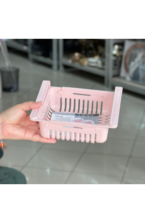 Cesto Organizador Rosa Multi-uso Retrátil