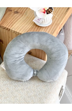 Almofada de Pescoço Cinza