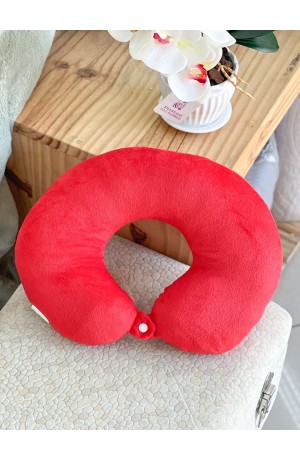 Almofada de Pescoço Vermelho