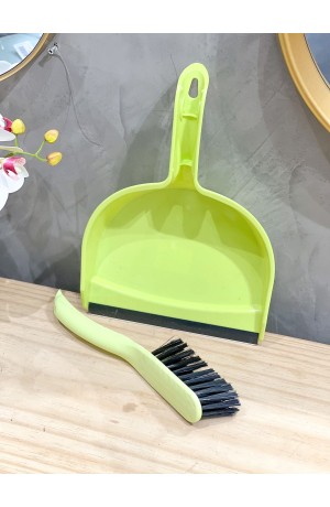 Kit Limpeza com Pá e Escova 2 Peças - Verde