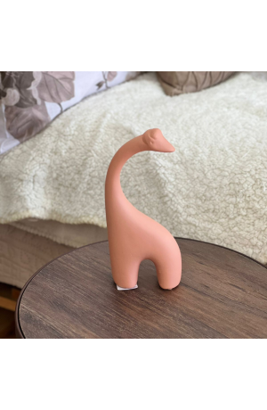 Girafa Salmão Pequena Fosca em Cerâmica