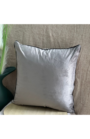 Capa de Almofada Fendi de Veludo com Borda Preta 43cm