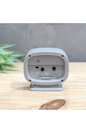 Relógio de Mesa Quadrado -  Cinza