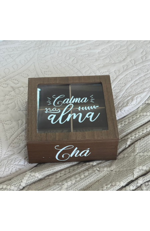  Caixa de Chá em MDF - 