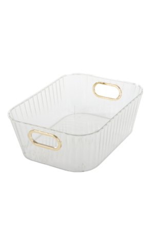 Organizador Transparente Multiuso Plástico 27,5cm X 21cm X 10cm