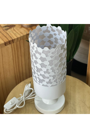 Luminária de Mesa  - Branca  12cm X 33.2cm