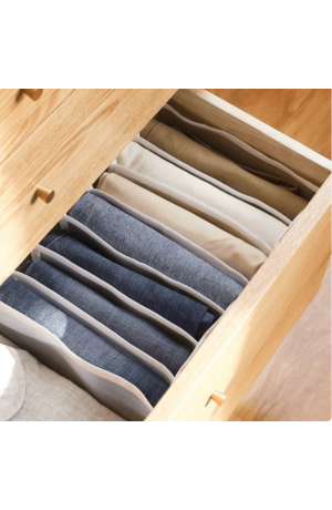 Colmeia Organizadora Bege Multiuso de Tecido 36x25x20cm