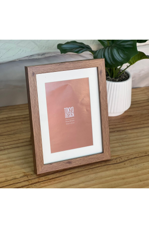 Porta Retrato Marrom de Mdf - 10cm X 15cm