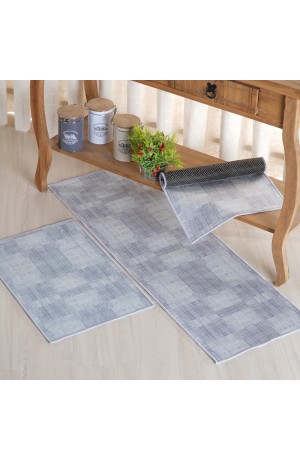  Kit Passadeira e Tapete de Cozinha 3 peças Velour Texture