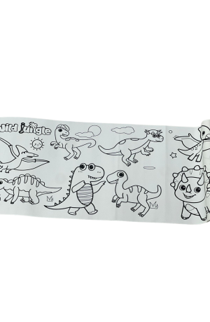 Rolo de Papel Adesivo de para Colorir Dinossauro 3mx30cm