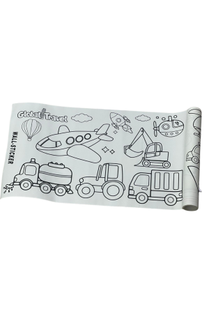 Rolo de Papel Adesivo de para Colorir Caminhão 3mx30cm