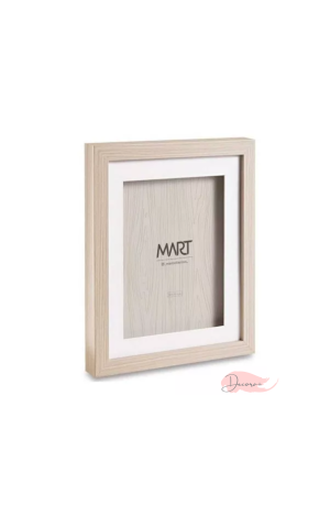 Porta Retrato Amadeirado e Branco 10x15