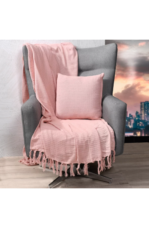 Manta Algodão Favo Tessi 1,20x1,50m Blush