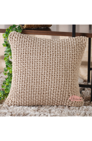 Capa de Almofada Trama Marfim 45x45cm