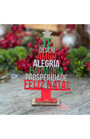 Árvore Decorativa de Natal 18,5x11,4cm Mod 1