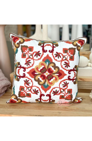 Capa de Almofada Bordada - 43cm X 43cm Mod 2