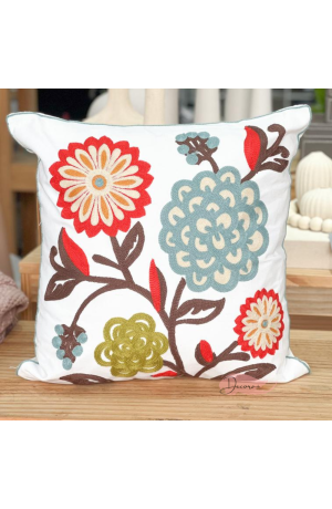 Capa de Almofada Bordada - 43cm X 43cm Mod 1