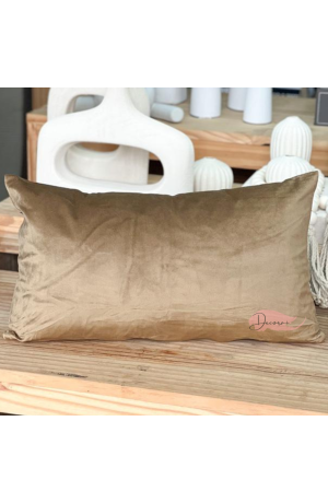 Capa de Almofada Retangular Marrom 30x50cm