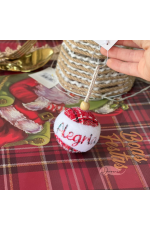 Bola de Natal Xadrez 