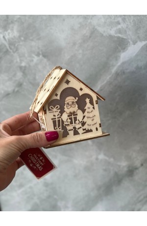 Casinha de Madeira com Luz - 