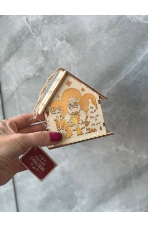 Casinha de Madeira com Luz - 