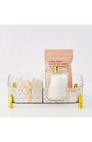 Organizador Multiuso Transparente - 27cm X 20cm X 8,5cm