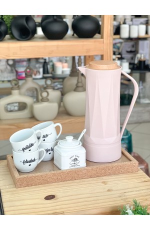 Garrafa Térmica Rosa - Queen 950ml