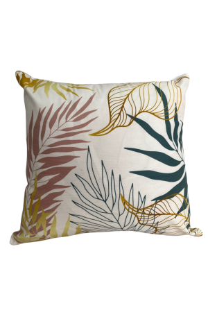 Capa de Almofada Creme Floral  Mod - 4  / 42cm X 42cm