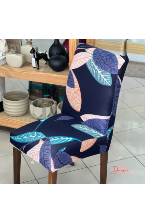 Capa de Cadeira Floral em Poliéster - 40cmX50cm / 45cmX65cm