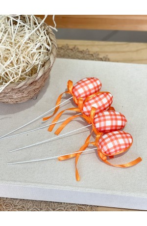 Kit 4 Ovinhos de Páscoa Laranja 21cm