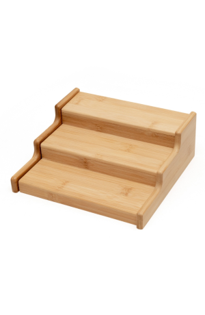 Suporte Organizador de Potes Temperos em Bambu