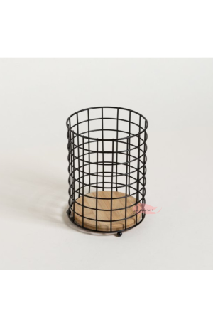 Porta Utensilios Aramado Multiuso - 11cm X 11cm X 16,5cm